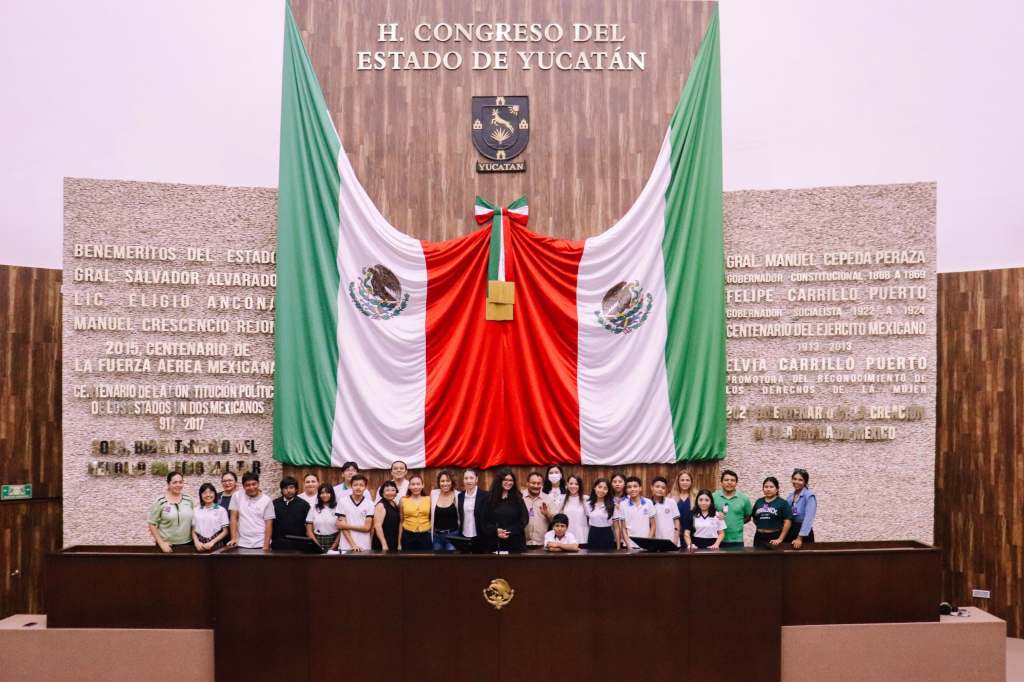 Cabildo Juvenil de Mérida visita el Congreso del&nbsp;Estado