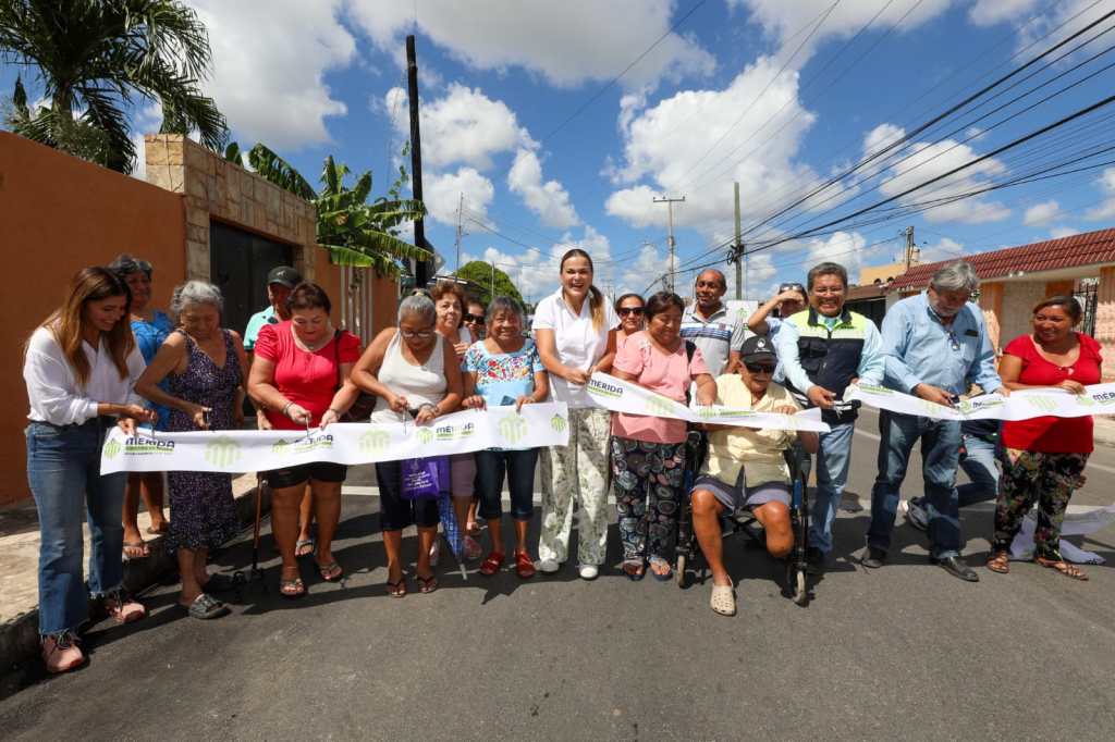 Entrega Cecilia Patrón más calles nuevas y repavimentadas a las y los&nbsp;meridanos.