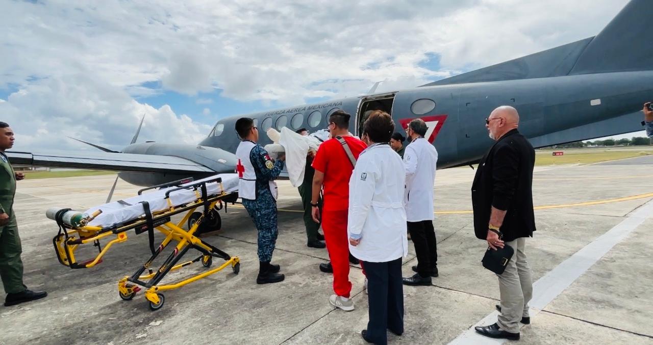 Herido del Tren Interoceánico llega al  IMSS Yucatán