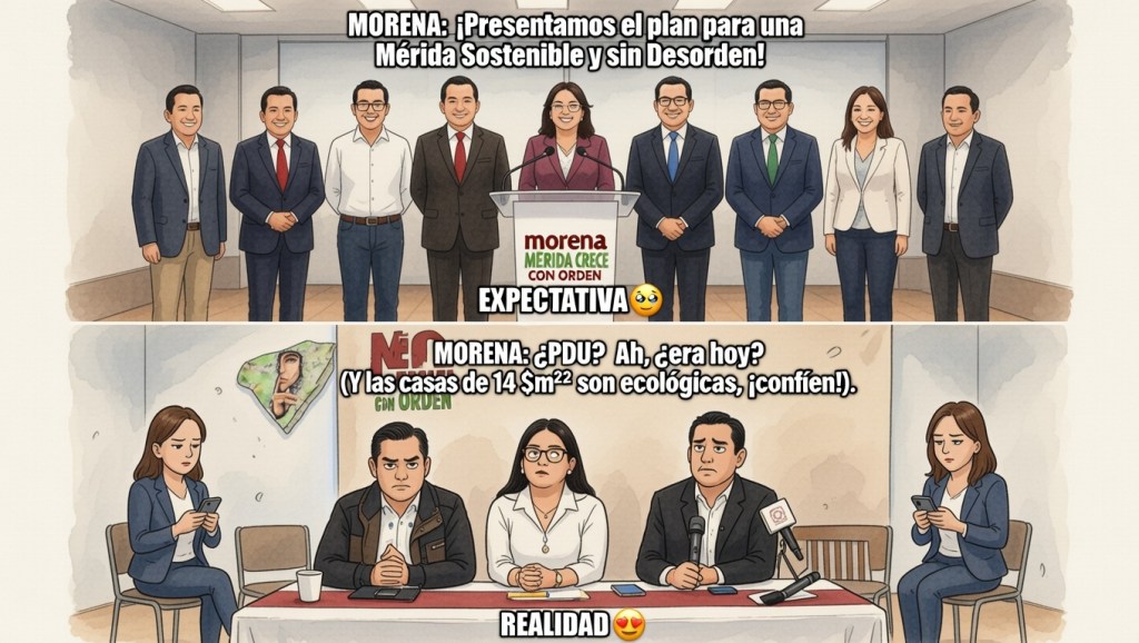 ERROR 404: ARGUMENTOS NO ENCONTRADOS. EL «FLOP» DE MORENA EN EL CABILDO DE&nbsp;MÉRIDA