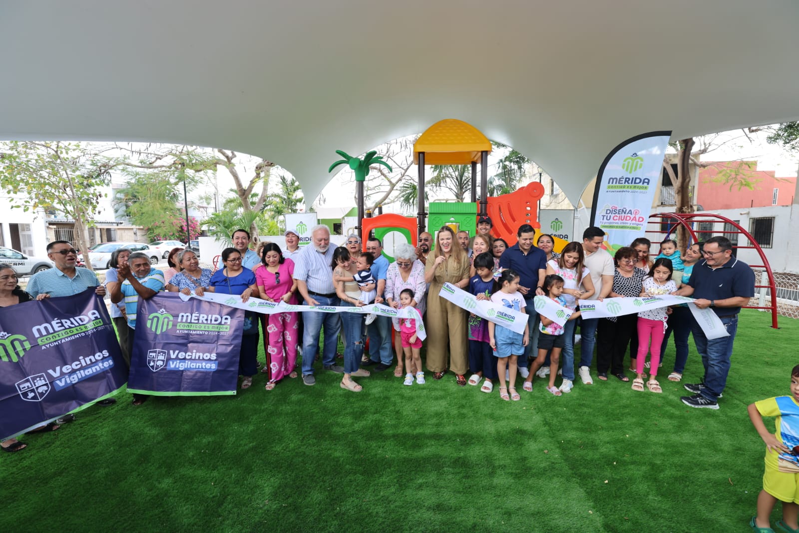 Participación ciudadana transforma espacios públicos en Mérida: Cecilia Patrón entrega parque en Chuburná