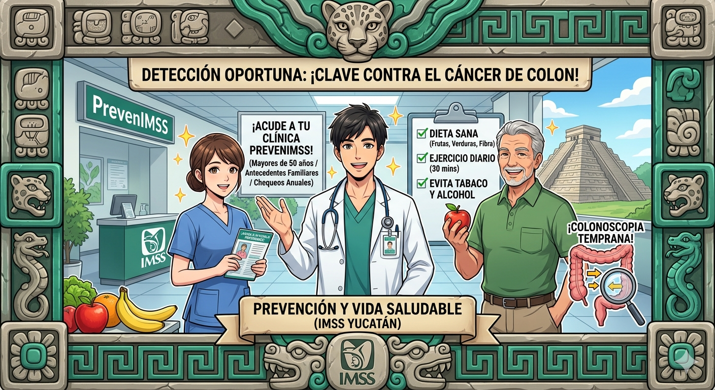 Detección oportuna: La clave del IMSS Yucatán para frenar el avance del cáncer de colon