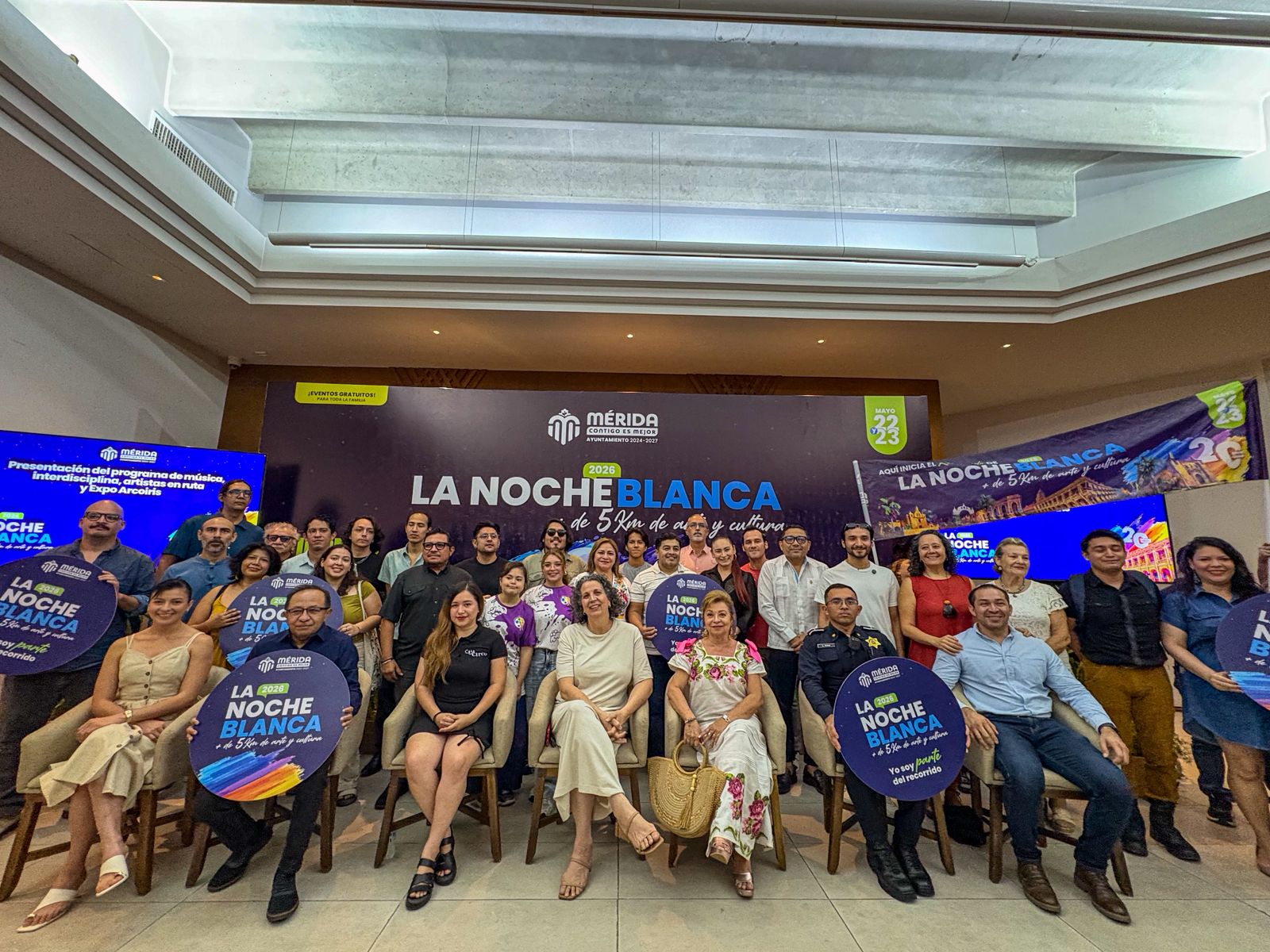 MÉRIDA VIBRARÁ AL RITMO DE LA NOCHE BLANCA: MÁS DE 5 KILÓMETROS DE ARTE, INCLUSIÓN Y MÚSICA SIN PAUSA
