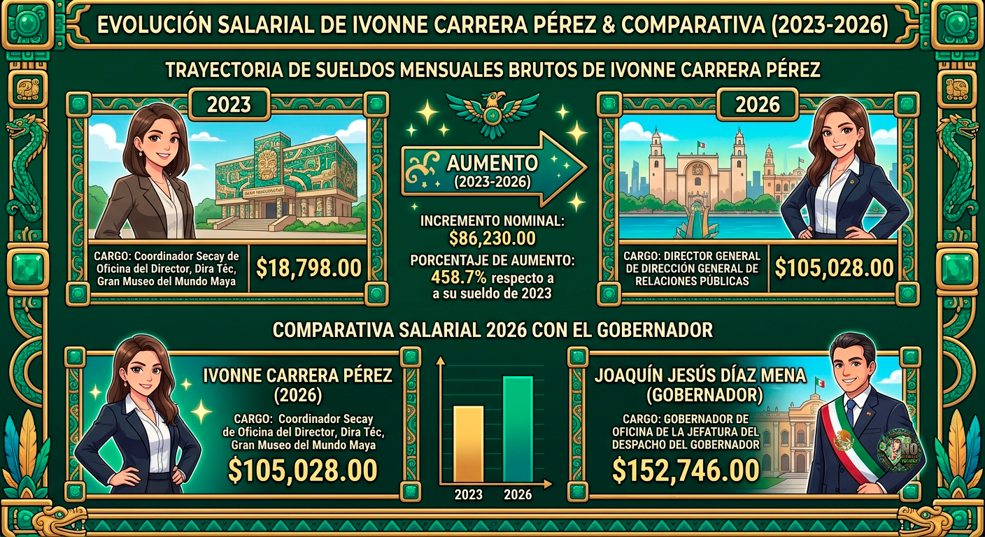 El «Clan Carrera»: La red de privilegios y el ascenso salarial bajo la lupa en Yucatán