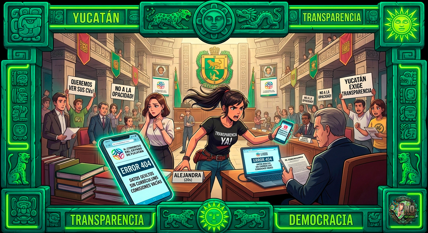 Opacidad en el Poder Legislativo: El sitio web del Congreso de Yucatán, una simulación de transparencia